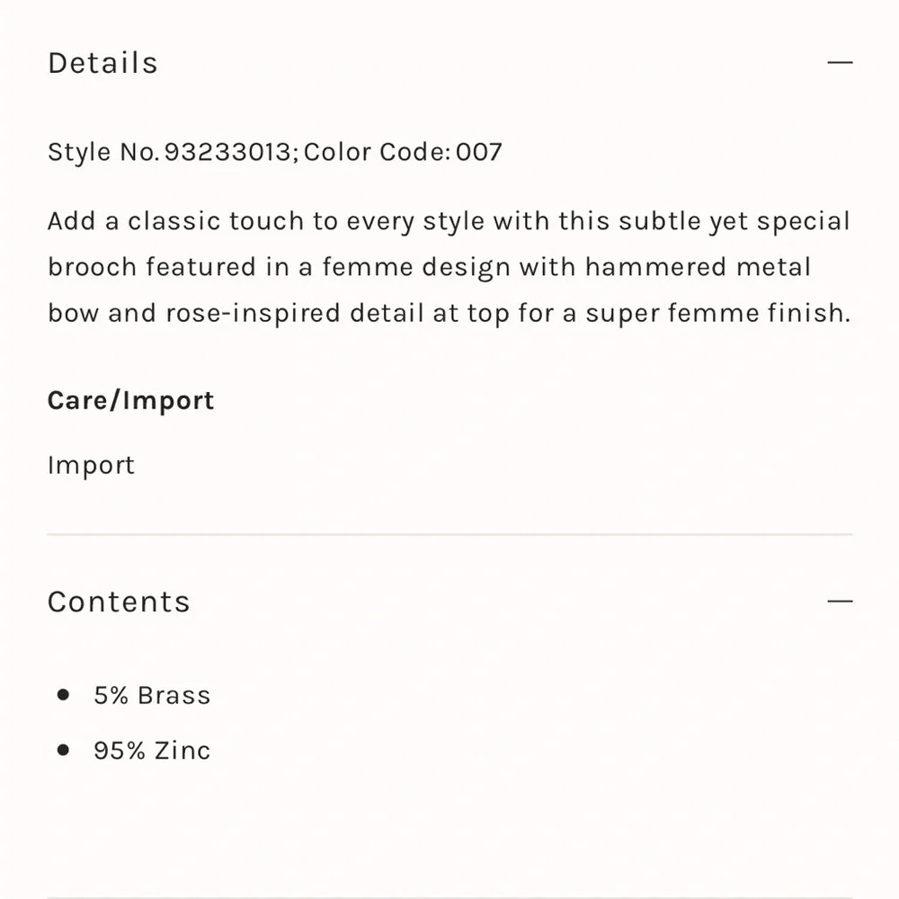 *5/$40 NWT Free People Silver Rosie Brooch with a silver rose attached to a bow! - Picture 5 of 11